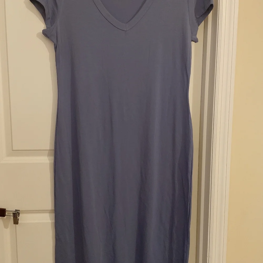 Dusty Blue Maxi Dress - Picture 4 of 10